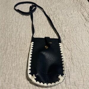 Black and White Crossbody Bag